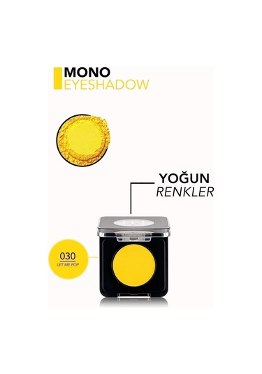 Flormar Mono Yüksek Pigmentli & Mat Bitişli Kompakt Göz Farı 030 Let Me Pop