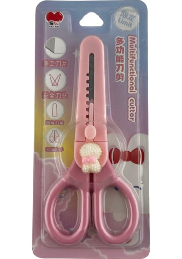 Tavşan Öğrenci Makası + Mini Maket Bıçağı 1 Adet