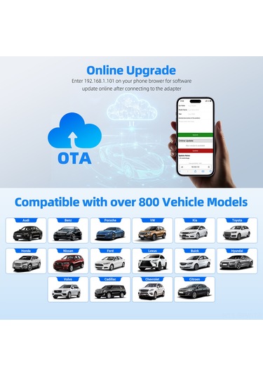 Maiyame Kablosuz Carplay Ve Android Auto Adaptörü - 5ghz Hızlı Erişim, Usb Bağlantılı, Plug & Play, İphone Ve Android Uyumlu Araç Kiti