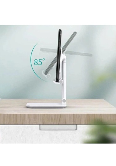 Telefon Ve Tablet Standı Yükseklik Ve Açısı Ayarlanabilir-beyaztb