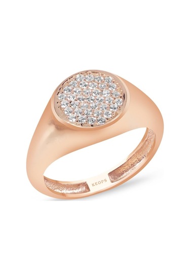 0,37 Karat Düz Yuvarlak Rose Trend Yüzük