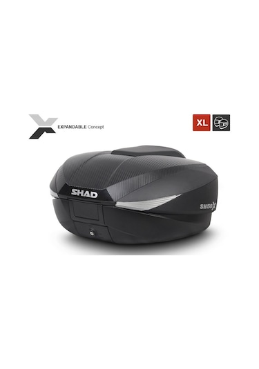 Shad SH58X Arka Çanta Siyah Carbon (Genişleyebilen Model)