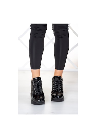 Erkan Saçmacı Maria Siyah Gizli Dolgu Günlük Ayakkabı