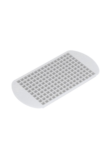 Shineyee 160 Hücre Silikon Buzluk Kalıbı Mini Kare Buz Taneleri, Lehimsi Çıkarım, Gıda Grubu, Mikrodalga Uyumlu, Kolay Temizlenir Beyaz