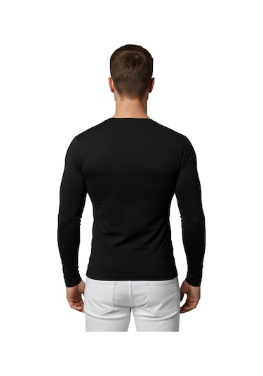 Deepsea Erkek Siyah Uzun Kollu Sıfır Yaka Sweat 230042 Siyah Deepsea Erkek Siyah Uzun Kollu Sıfır Yaka Sweat 230042 Siyah