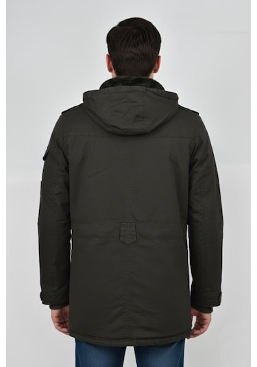 Dynamo Erkek Spor Kanvas Kapüşonlu Parka M2585 Bgl-st04915 Haki