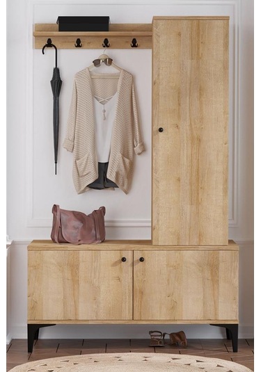 Decormet Lex Vestiyer Safir Meşe Çok Renkli