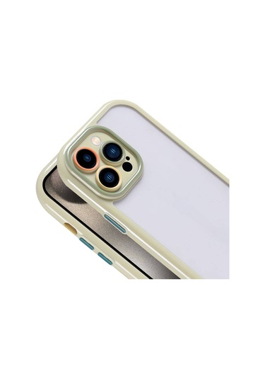 Mobilteam İphone Uyumlu 15 Pro Max Kılıf Kamera Korumalı Renkli Kenar Ve Çerçeve Tasarımlı Vi Mürdüm
