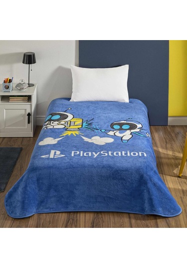 Lisanslı Playstation Astrobot Tek Kişilik Battaniye 000000001500222952 Çok Renkli