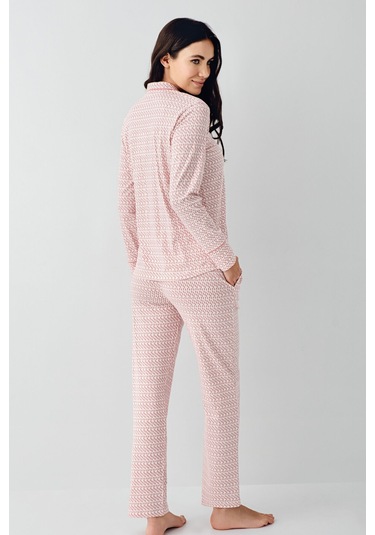 Pierre Cardin Kadın Pembe Gömlek Pijama Pc9081-s-v1 Pembe