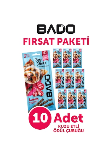 Bado Köpek Ödül Çubuğu Kuzu Etli 3x5gr 10lu