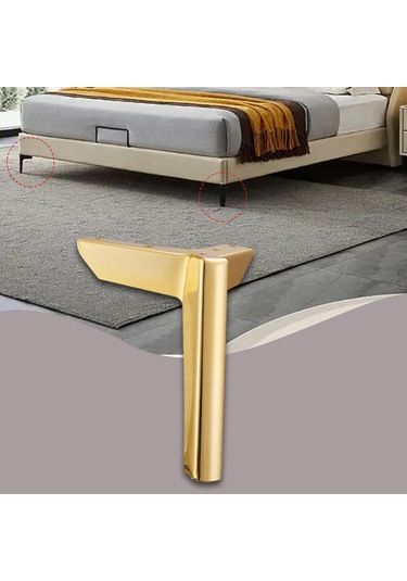 Suntek Magideal Mobilya Kanepe Ayakları Metal Dolap Için Altın-15cm