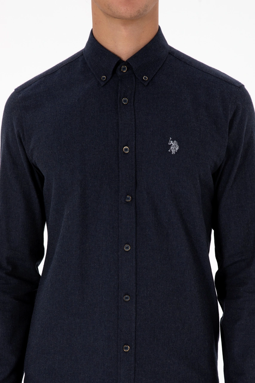 U.s. Polo Assn. Erkek Lacivert Gömlek Basic 50316721-vr033 Lacivert