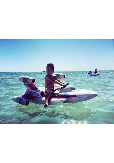 Pompa Seçenekli-bestway 91206, Lisanslı Star Wars Uzay Gemisi Bot Beyaz