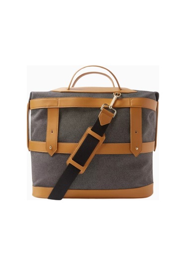 Weekender Bag Ecocraft Canvas Sandstone Black Hafta Sonu Çantası