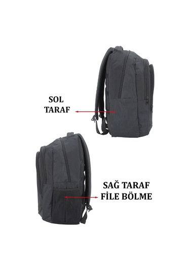 Case Club Siyah Kadın Sırt Çantası Su Geçirmez Kumaş