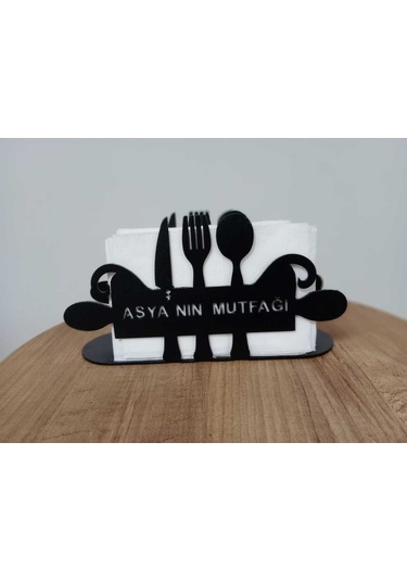 Fbt Özel Tasarım İsimli Peçetelik Siyah