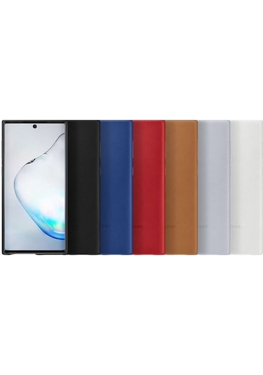 Samsung Note10 Deri Kılıf Beyaz -ef-vn970lwegww