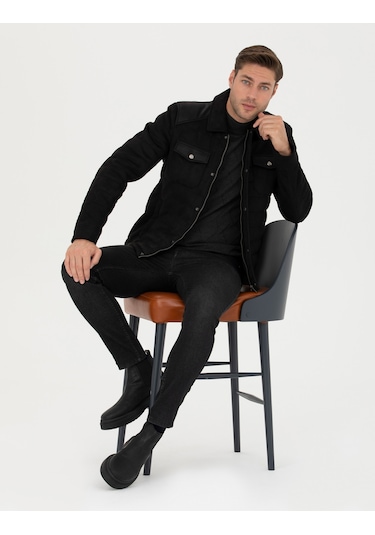 Pierre Cardin Erkek Siyah Deri Mont-kaban 50282834-001 Siyah