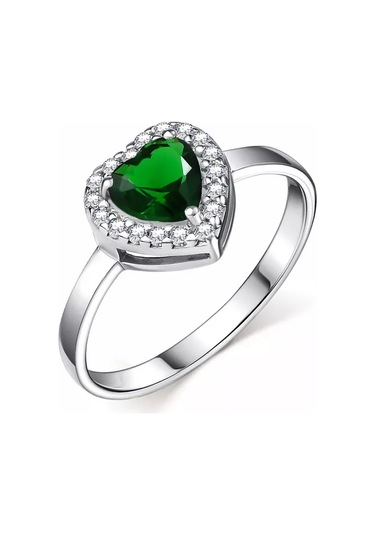 Gold Plaza Jewelry 925 Ayar Gümüş Çocuk Kalp Yüzüğü 194337128 Gri