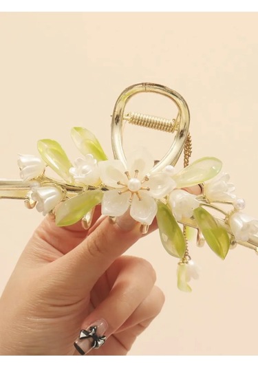 Catalea Family Saç İçin Yengeç Çiçekli 375583646 Beyaz