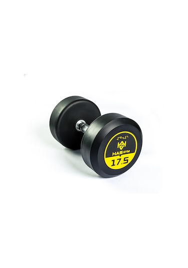 Hasgym 17.5 KG Kauçuk Kaplı Profesyonel Olimpik Dumbbell Dambıl