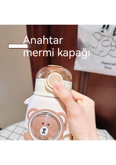 Lyon Paslanmazçelik Çocuk Termos Bardıbeyaz Beyaz