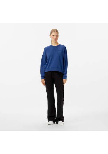 Nautica Kadın Mavi Regular Fit Sweatshirt Düz 47k101t Mavi