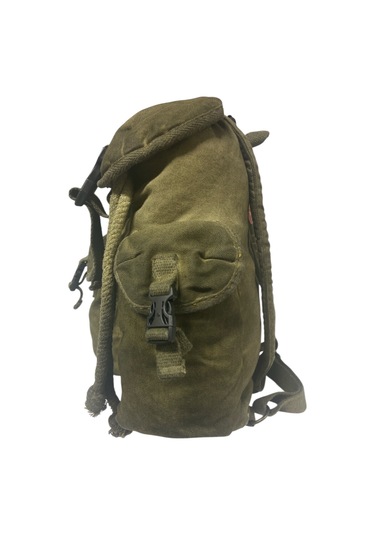 Kaliteli Tek Gözlü Vintage Disayn Unisex Sırt Günlük Okul Gezi Kamp Trekking Çantası Kc Ahtapot Bag Haki Kırmızı