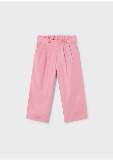 Mayoral Kız Çocuk Keten Pantolon 3551 Pembe