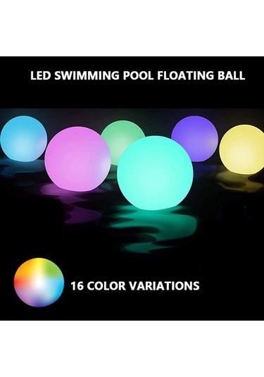 Havuz Yüzen Top Işık Karartma Rgbw 16 Renk Bahçe, Yard Dekor İçin Led Işık Çok Renkli