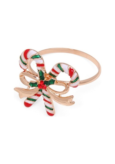 Pazly Noel Şükran Günü Metal Peçete Halkaları - Eşsiz Tasarımlı, Premium Çinko Alaşımı, Yeniden Kullanılabilir, Zarif Masa Dekorasyonu İçin Mükemmel 1