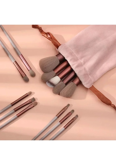 14 Pcs Makyaj Fırça Seti Göz Farı Vakfı Kadın Kozmetik Fırça Göz Farı Allık Gü D102 10pc Yellow Dark Topaz