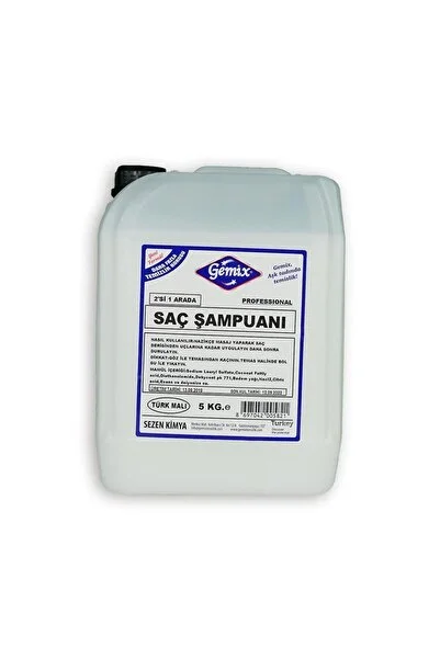 Gemix 2'si 1 Arada Saç Şampuanı 5 L