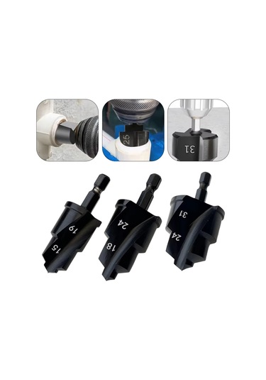 Xurunkeji Parça Ppr Su Borusu Genişletme Matkabı Havşa Ucu Sıhhi Tesisat Delme Aleti Altıgen Şaft Delik Açıcı 20/25/32mm