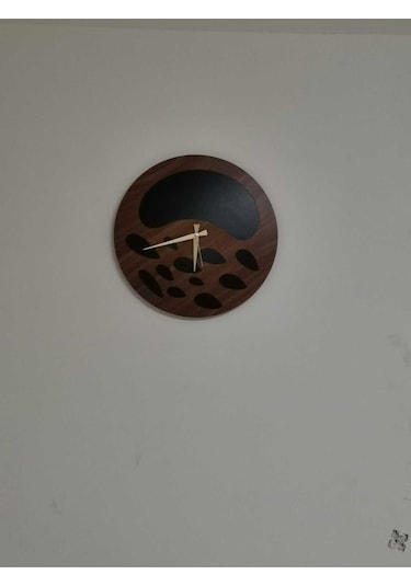 Nova Model Duvar Saati 50 X 50 Cm - Duvar Dekorasyon Ürünleri Ceviz Siyah