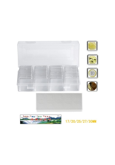 Suntek 40x Para Kapsülleri Para Kutusu Şeffaf Toplayıcı