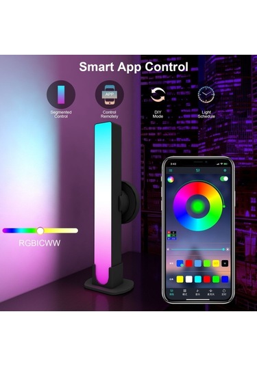 Sones Zm-021 Music Sync Led Bar Ortam Işığı Tv Tuya Masaüstü Atmosfer Lambası