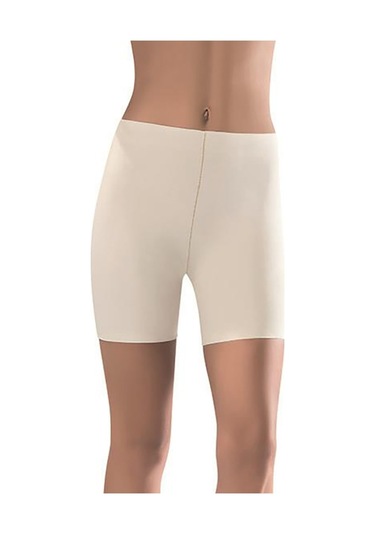 Kadın Lazer Kesim Uzun Şort Korse 3000 Ten
