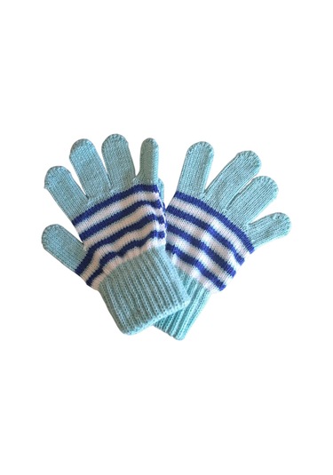 Kız Çocuk Eldiven Kırmızı 4-8 Yaş Su Yeşili