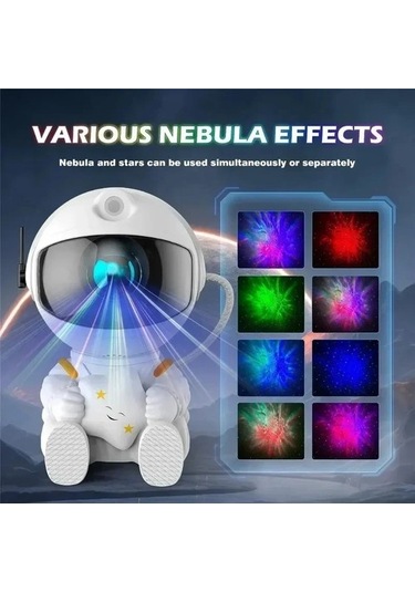 Metabagua De Beers 2024 Galaxy Star Prctor Uzay Adamı Lambası Yıldızlı Gökyüzü Gece Lambası Düğün Odası Dekorasyonu Doğum Günü Partisi Hediyeleri Için Ortam Işıkları Gvzapn Bej