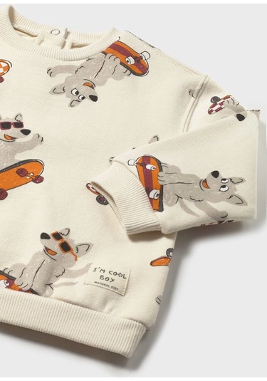 Mayoral Erkek Bebek Sweatshirt 2417 Krem