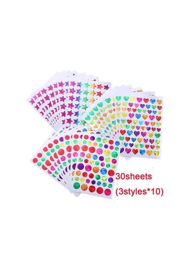 Çocuklar İçin Işıltılı Holografik Yuvarlak Nokta Kalp Yıldız Çıkartmalar Öğrenci Ödülleri Glitter Folyo Davranış Ödül Tablosu Dekorasyon Çıkartmaları Mor