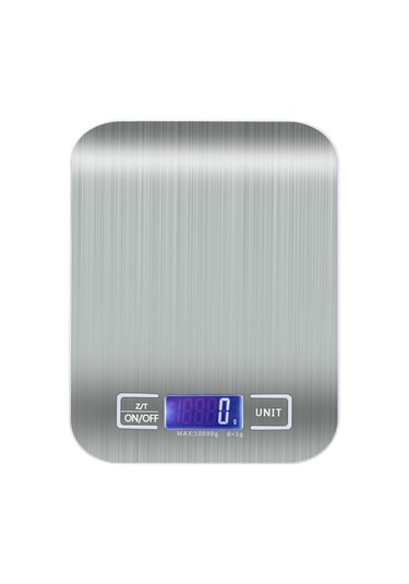Yaozixa Mutfak Dijital Terazi, 10kg Hassas Ölçüm, 304 Paslanmaz Çelik Platform, Lcd Işıklı Ekran, Peeling Fonksiyonu, 2 Adet Aaa Pil İçerir Çok Renkli