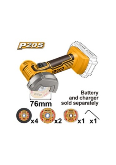 Ingco ING-CAGLI76011 Li-ion Akülü Taşlama