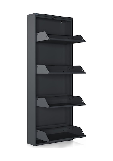 Ceha 4'lü Metal Ayakkabılık - Antrasit K.AYK-4 /AB7024