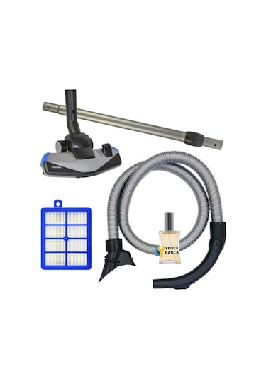 Philips Uyumlu Fc 9204 Marathon Süpürge Hortumu Triactive Başlığı Borusu Hepa Filtre Seti