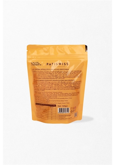 Bittebon Portakal Aromalı Sütlü Çikolatalı Bisküvi Draje 120 G