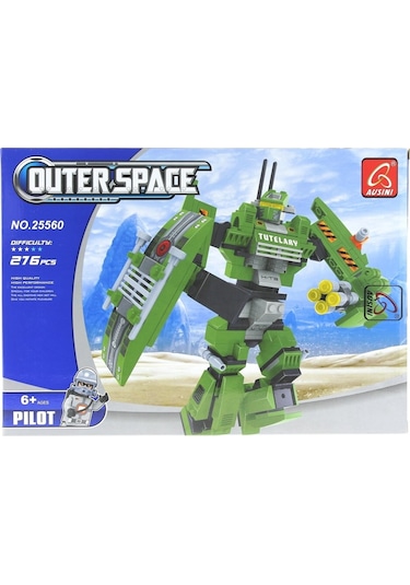 Ausini Outer Space 276 Parça Yeşil Robot