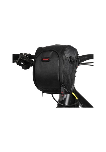 Rhınowalk Bisiklet Gidon Çantası Bisiklet Ön Çantası Yol Bisikleti Çantası Bisiklet Çerçeve Çantası - Siyah